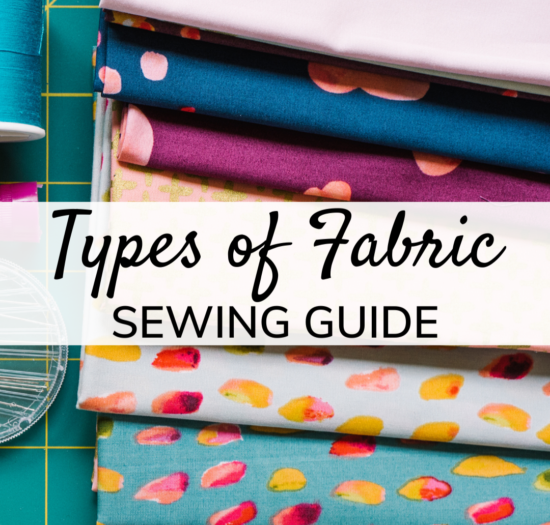 What are the characteristics and appropriate uses of different fabric types such as cotton, silk, denim, and knits?
