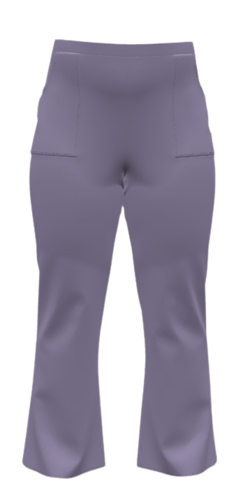 Bootcut Pants With Patch Pockets - Sewing Class And PDF Pattern - Good For Projecting and Printing