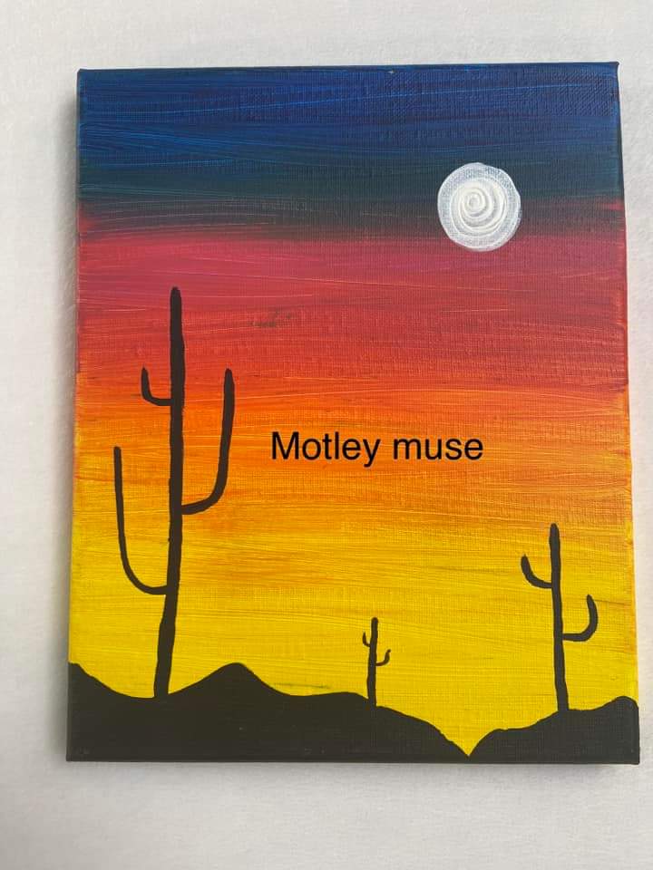 Desert Sunset Painting
