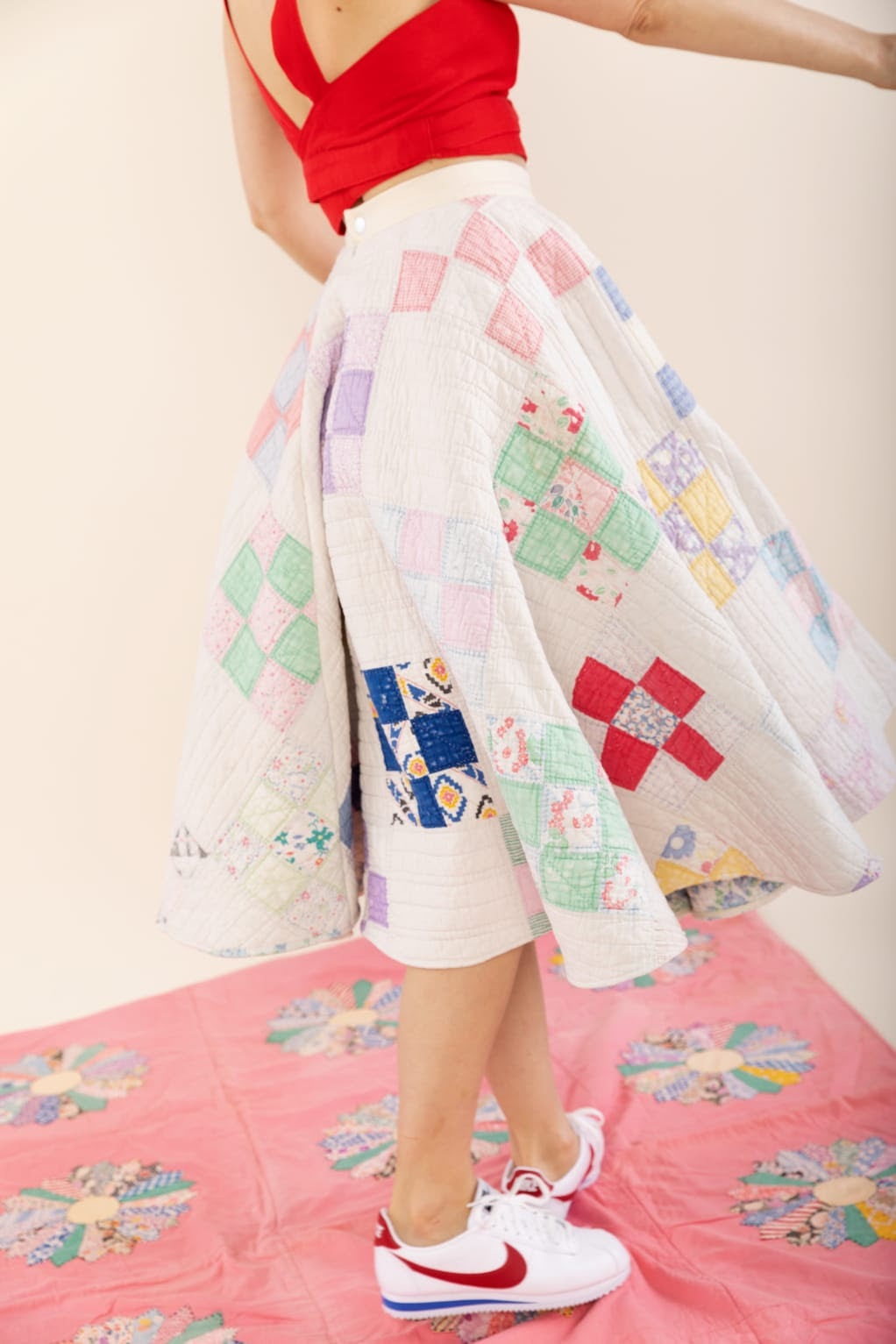 Turn Your Quilt Into A Skirt With Pockets