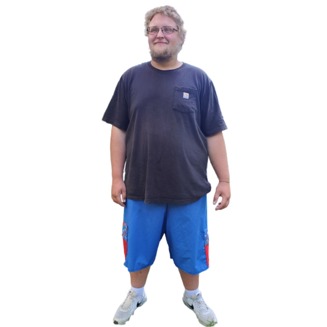 Shorts With Elastic Draw String Waistband And Two Side Pockets