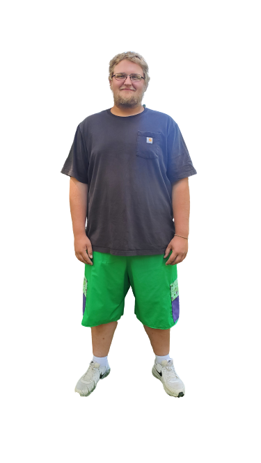 Shorts With Elastic Draw String Waistband And Two Side Pockets