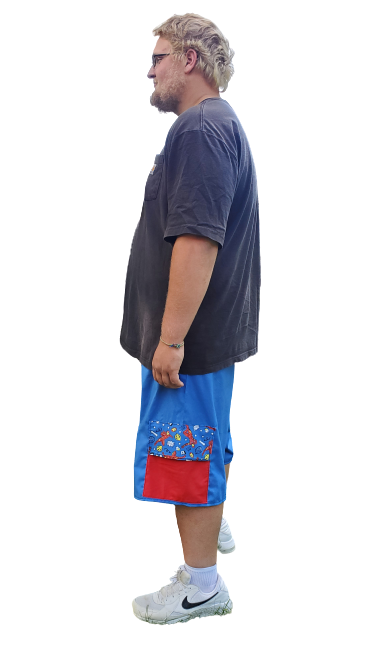 Shorts With Elastic Draw String Waistband And Two Side Pockets