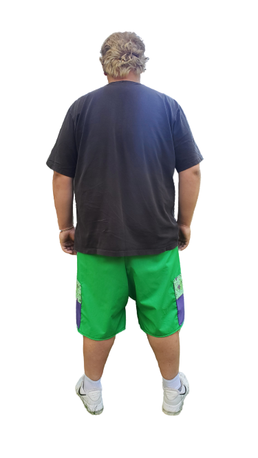 Shorts With Elastic Draw String Waistband And Two Side Pockets