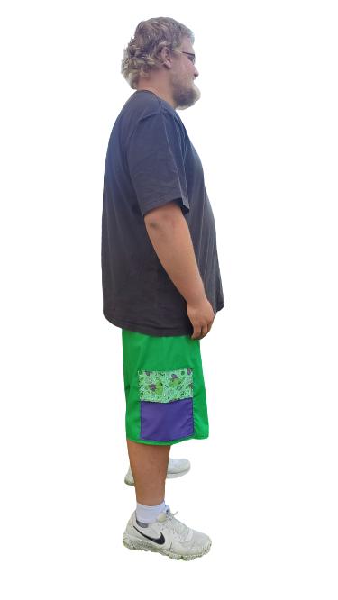 Shorts With Elastic Draw String Waistband And Two Side Pockets