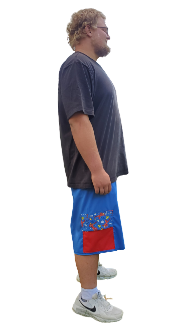 Shorts With Elastic Draw String Waistband And Two Side Pockets