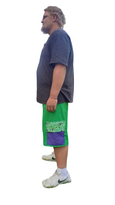 Shorts With Elastic Draw String Waistband And Two Side Pockets