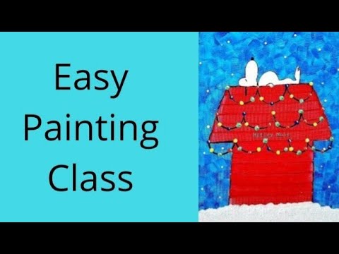 How to paint Snoopy painting class