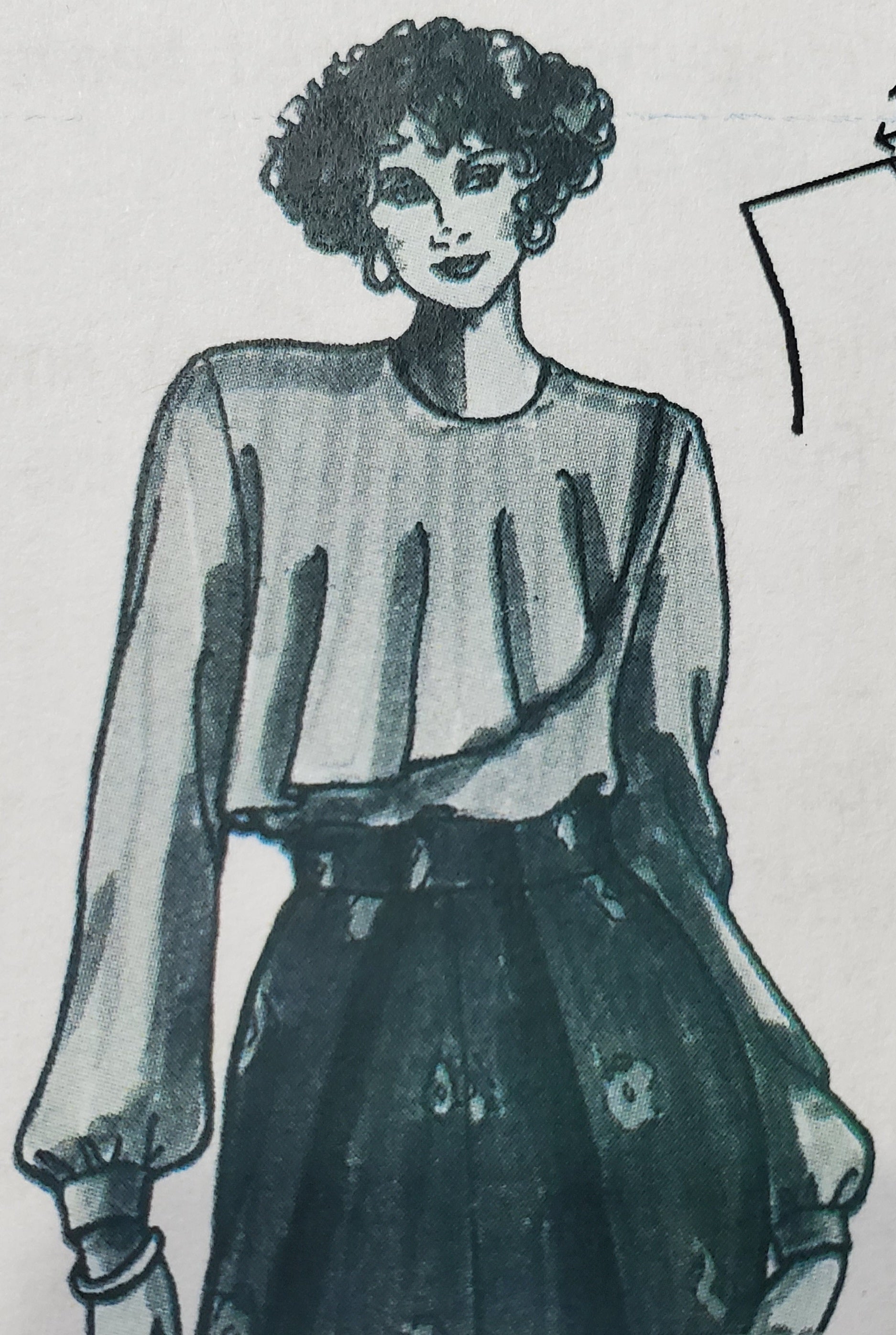 Draped front bodice pattern tutorial showing slash-and-spread technique for soft fabric draping
