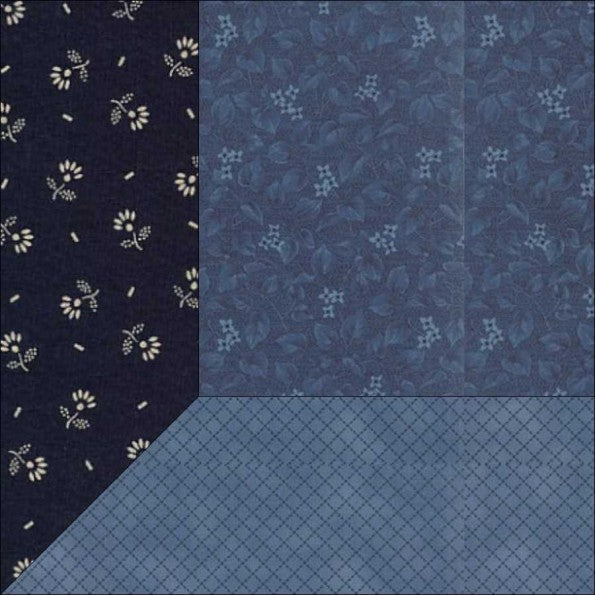 Attic Window quilt block pattern — a step-by-step quilting tutorial creating a trompe-l’œil window frame illusion with mitered corners