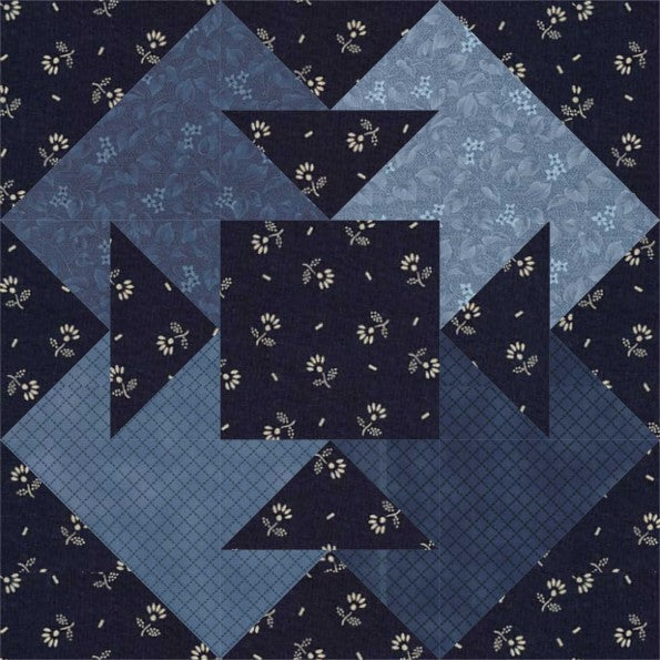 Capital T quilt block pattern — a step-by-step quilting tutorial using contrasting fabric strips to form a bold T shape on a background square