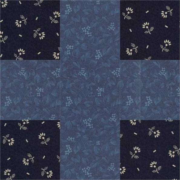 Cross quilt block pattern — a step-by-step quilting tutorial using two contrasting fabrics to create a bold cross design