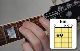 How to play the guitar E minor chord