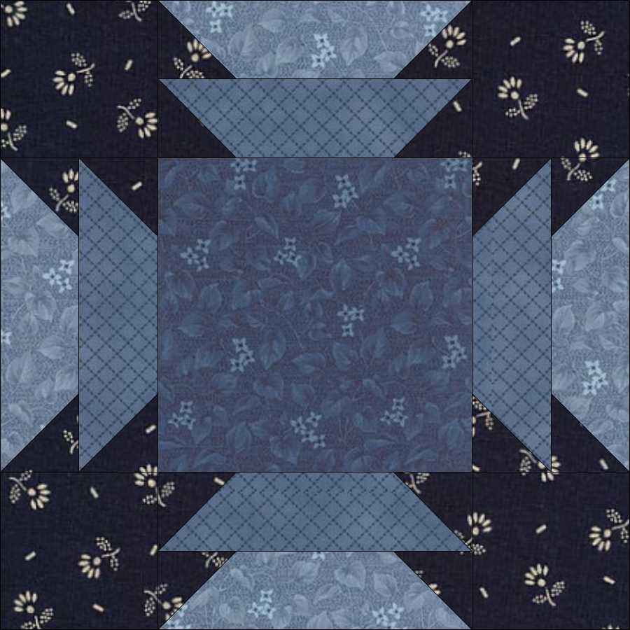 Easter Lily quilt block pattern — a step-by-step spring quilting tutorial using two contrasting fabrics to create an elegant lily design