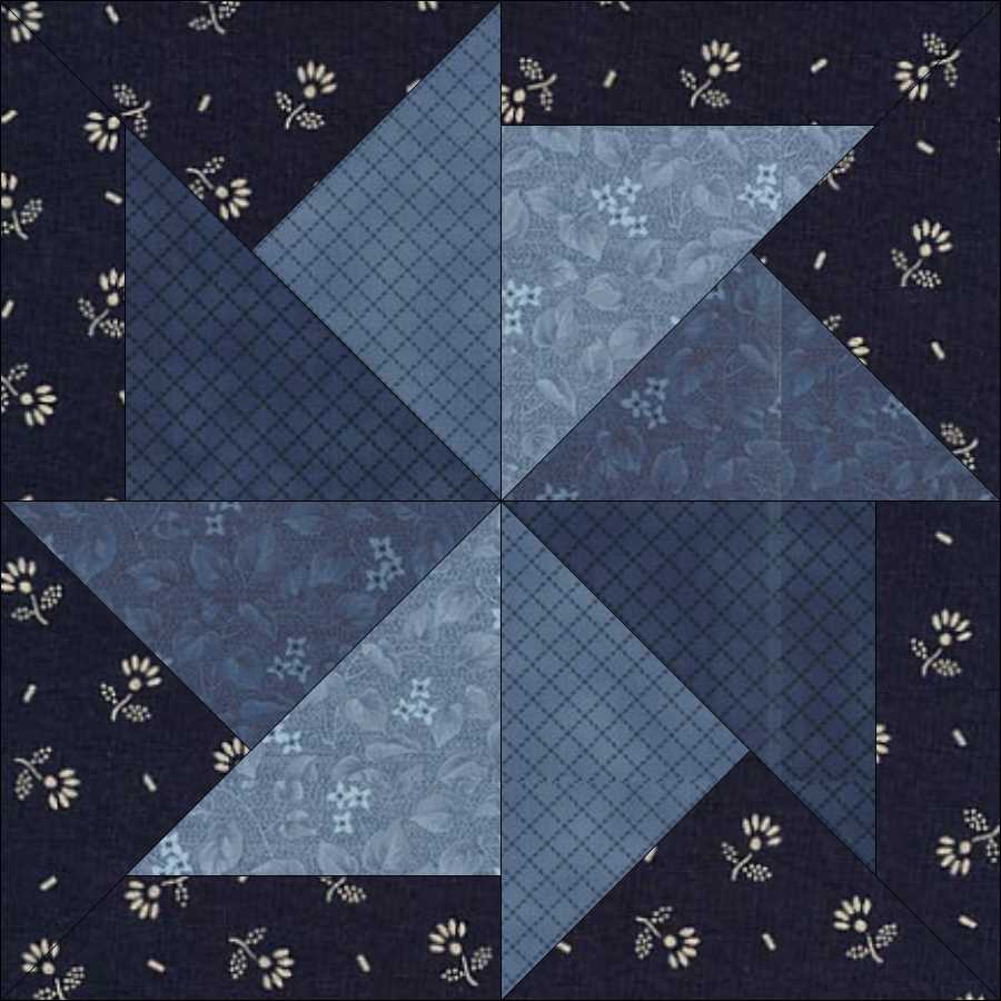 Flying Kite quilt block pattern — a step-by-step quilting tutorial creating a soaring dynamic design from half-square triangles