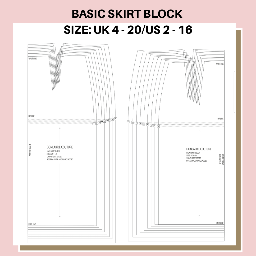 How To Pattern Grade A Skirt Block Sloper