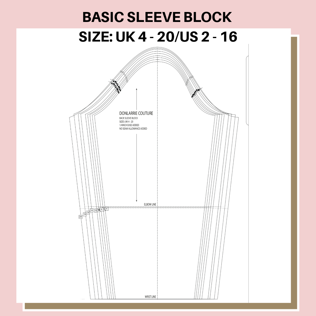 How To Pattern Grade A Sleeve Block Sloper