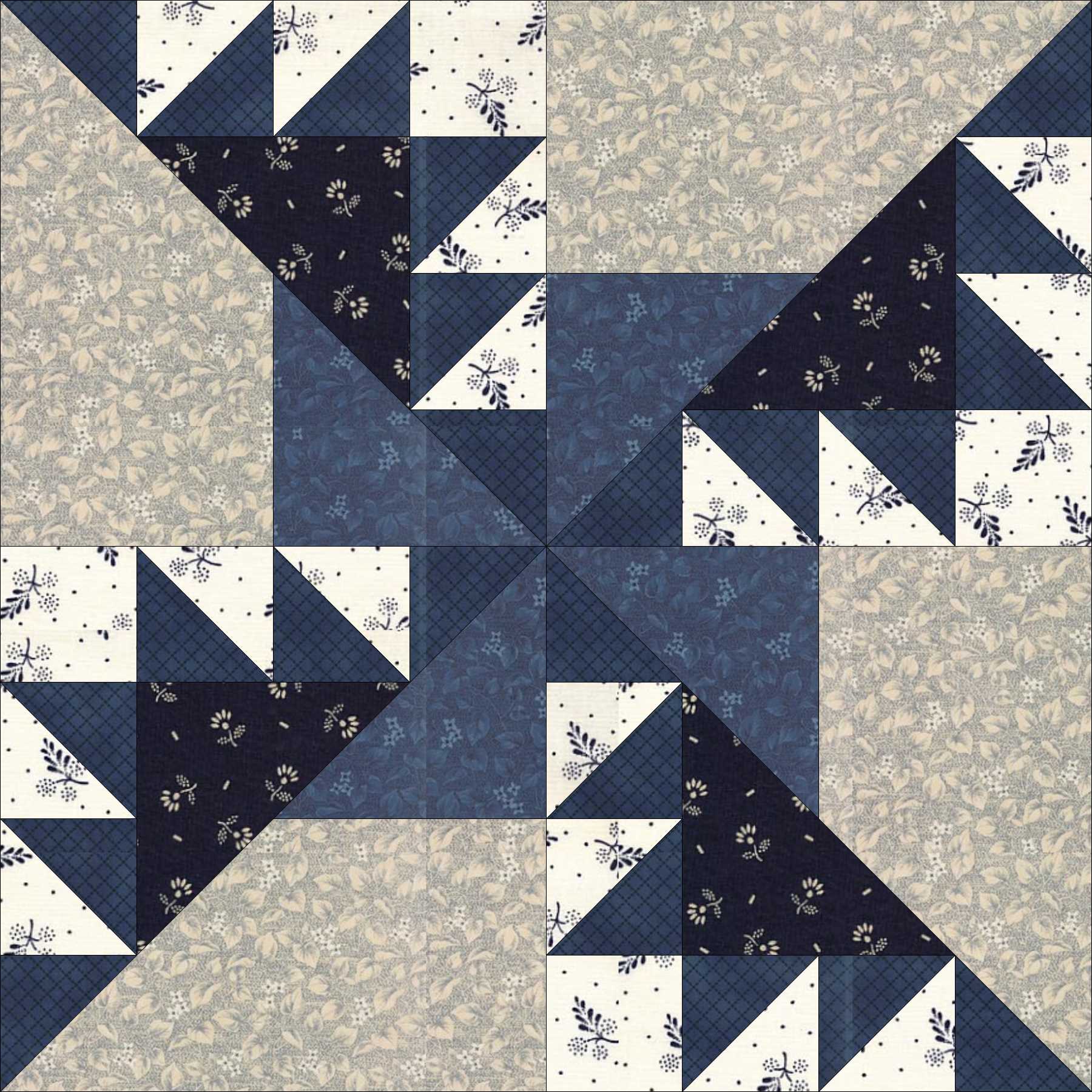 Kansas Troubles quilt block pattern — a step-by-step quilting tutorial using half-square triangles in a classic checkerboard arrangement