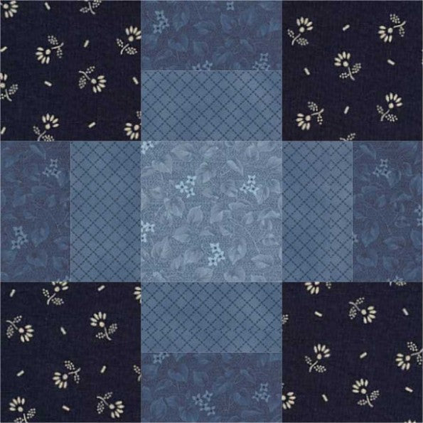Maggie's Mystery quilt block pattern — a step-by-step quilting tutorial combining squares, rectangles, and triangle units into a beautiful and intriguing design