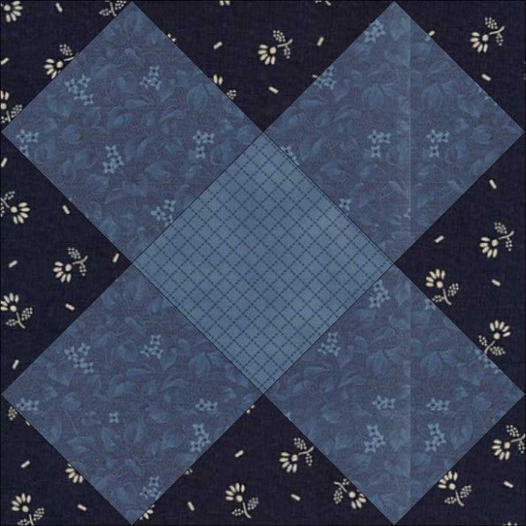 Mosaic #3 quilt block pattern — a step-by-step quilting tutorial using small fabric squares in multiple colors arranged into a striking gradient diamond design
