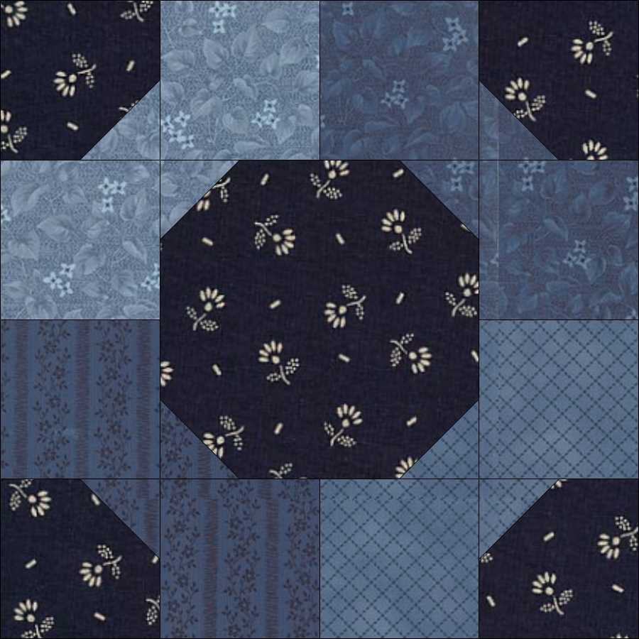 Necktie quilt block pattern — a step-by-step quilting tutorial using fabric strips in contrasting colors to create an elegant necktie design