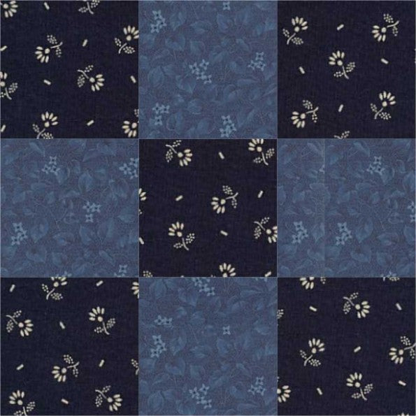Nine Patch quilt block pattern — a step-by-step quilting tutorial using nine equal squares arranged in a 3x3 grid