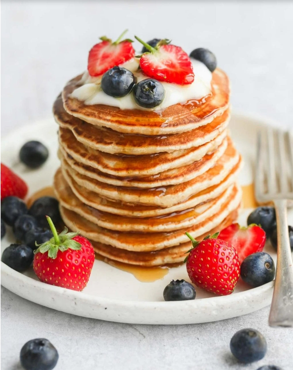 Pancakes 11/4 cup flour 3 teaspoon baking powder 1 tablespoon sugar 1/2 teaspoon salt 1 egg 1/2 cup milk 2 tablespoons oil CustomClothingBoutique.com 1. Mix all the ingredients together well. 2. Pour onto the skillet. 3. Flip once.