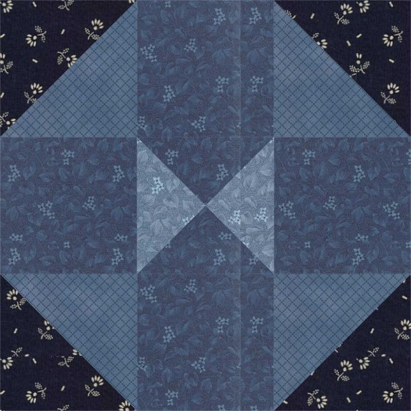 Practical Orchard quilt block pattern — a step-by-step quilting tutorial using green, brown, and white fabrics to create a charming orchard-inspired design
