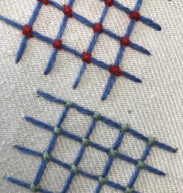 How to Make a Laid Stitch With Cross Stitch Couching: A Step-by-Step Embroidery Guide