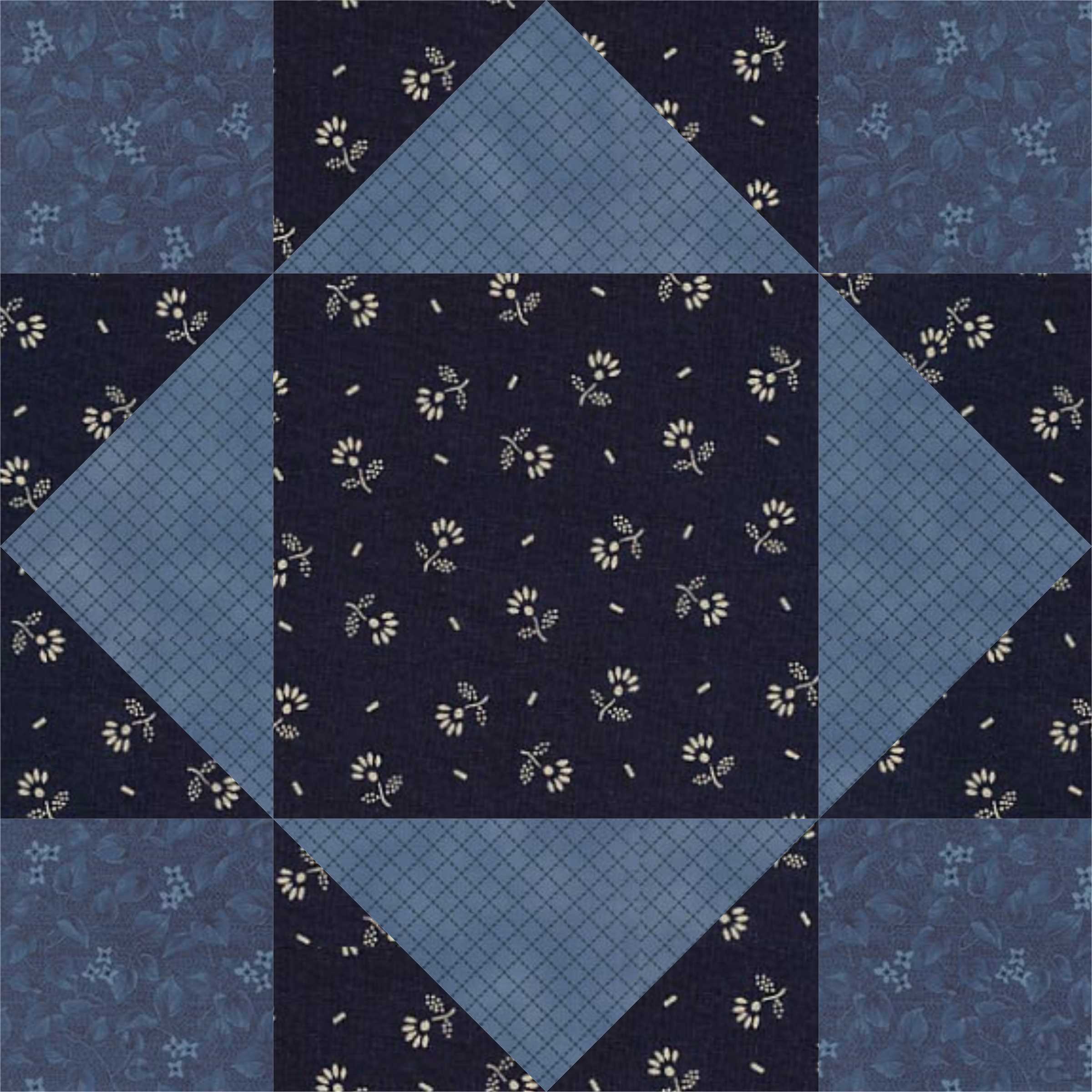 The King's Crown quilt block pattern — a step-by-step quilting tutorial using half-square triangles and contrasting fabrics to create an elegant crown design