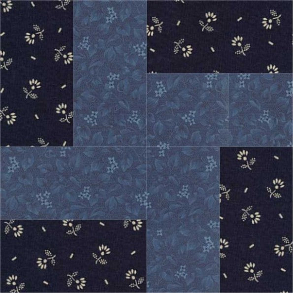 Two By Two quilt block pattern — a beginner-friendly step-by-step quilting tutorial using two contrasting fabrics in a classic four-patch layout