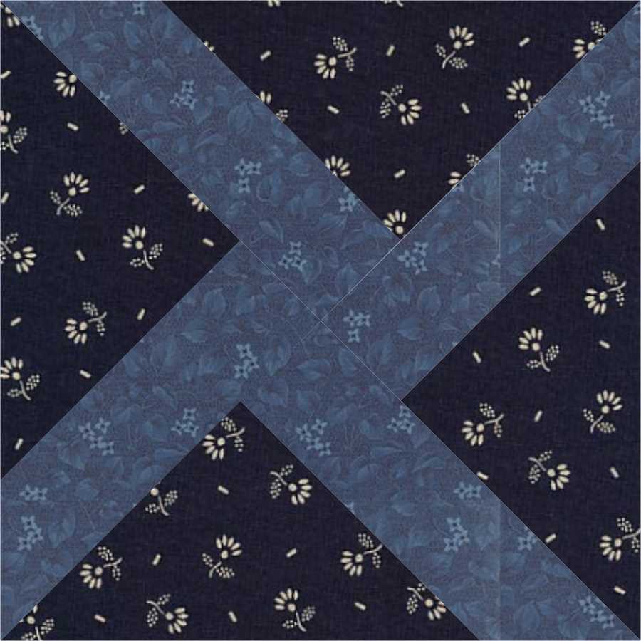 Windmill quilt block pattern — a step-by-step quilting tutorial using triangles in two contrasting colors to create a bold spinning windmill design