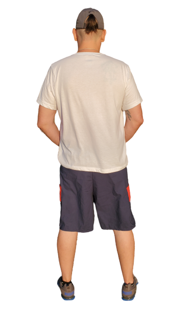 Shorts With Elastic Draw String Waistband And Two Side Pockets