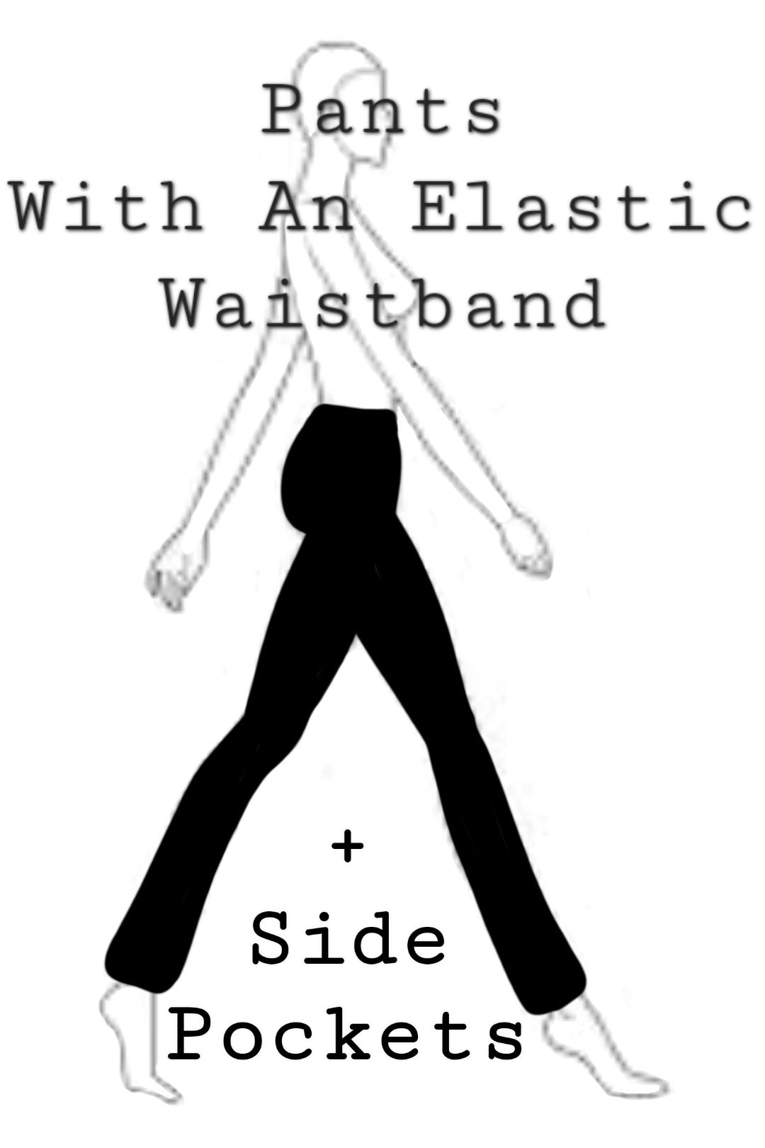 These Pants with an Elastic Waistband offer the perfect blend of style, comfort, and versatility. Designed with premium, breathable black fabric, these pants provide a tailored look while allowing full mobility, making them ideal for any occasion. The elastic waistband ensures a flexible, comfortable fit that adjusts effortlessly to your body, eliminating the need for buttons and zippers and making them easy to wear. Whether you're dressing them up for work or keeping it casual, these pants suit all body ty