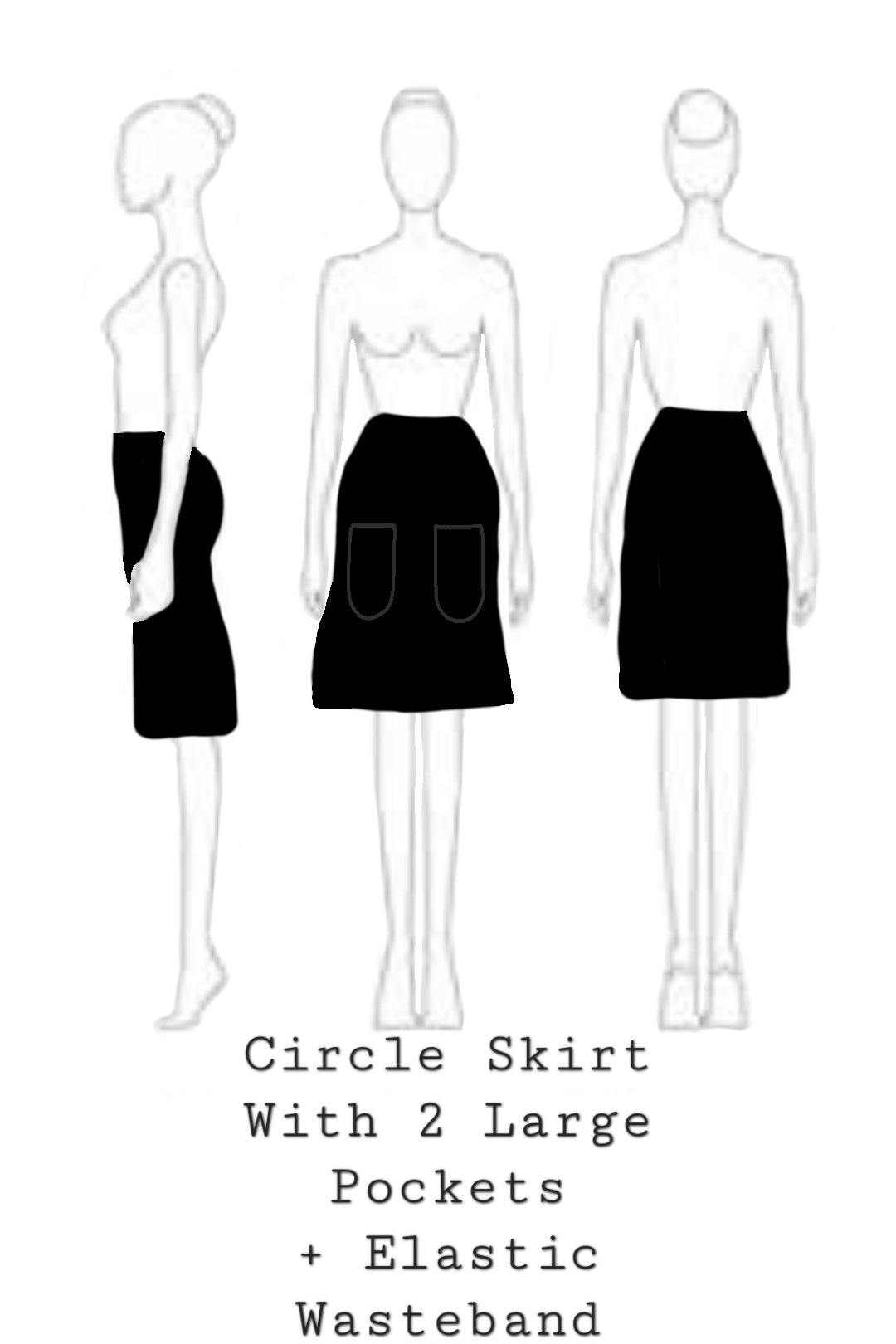 Elevate your wardrobe with this stylish circle skirt with pockets, designed for both comfort and elegance. Crafted from high-quality, breathable fabric, this skirt features a full, flowing silhouette that allows for effortless movement, making it perfect for twirling on the dance floor or enjoying a casual day out.The elastic waistband ensures a comfortable, secure fit for all body types, allowing you to easily slip it on and off. Whether you dress it up with a blouse and heels or keep it casual with a sim