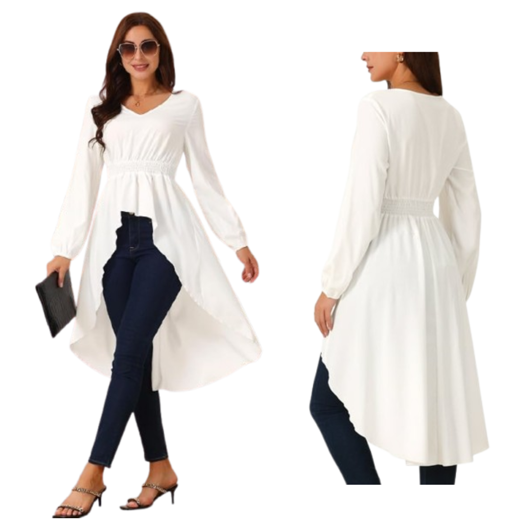 Long Sleeve High Low Top