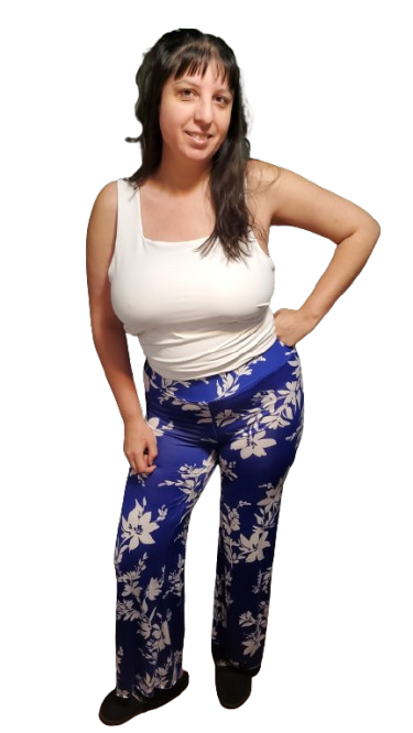 Reversible Black And White Stretchy Tank Top with Built In Padded Shelf Bra