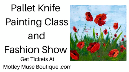 Fundraiser: Pallet Knife Painting Class for Trendz by Poppy Ltd